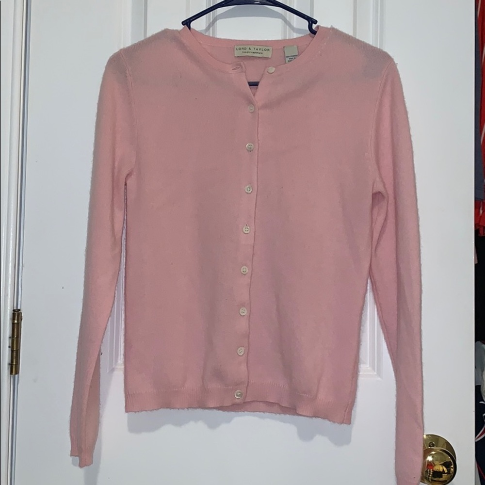 Cashmere pink Button up cardigan - XS